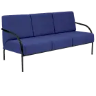 SPA 3 černý lak, látka SUE S 9 - látka tmavě modrá